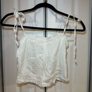 Aerie White Crop Top